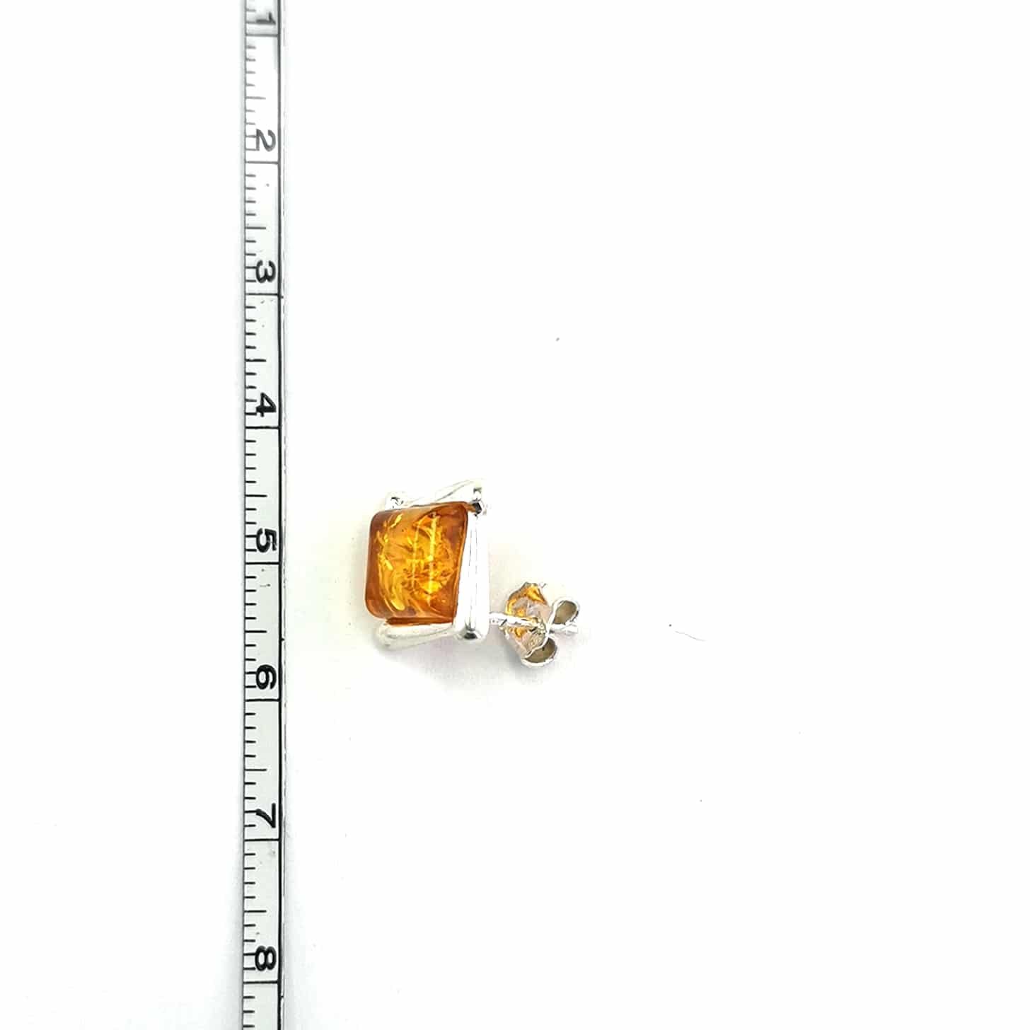 Sidabriniai auskarai su gintaru 5 Sidabriniai auskarai su gintaru - Image 5