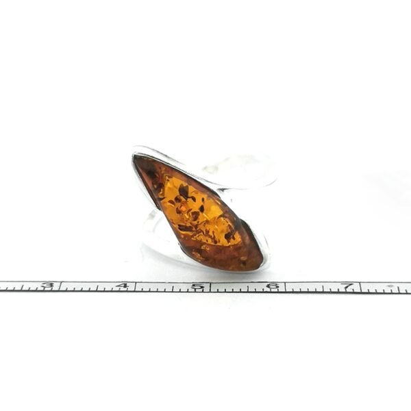 Sidabrinis žiedas su gintaru - Image 4