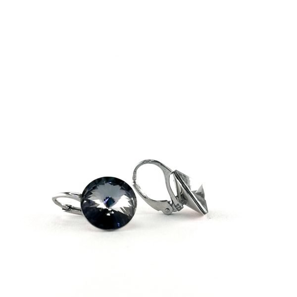 Sidabriniai auskarai su Swarovski kristalais