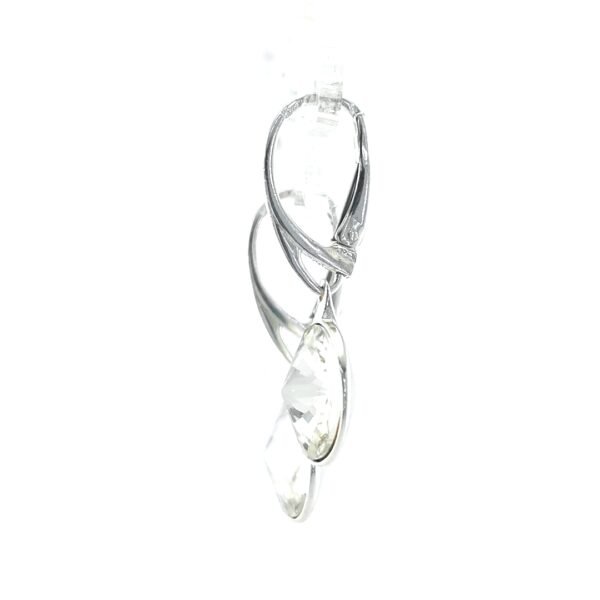 Sidabriniai auskarai su Swarovski kristalais - Image 3