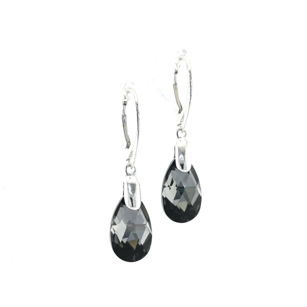 Sidabriniai auskarai su Swarovski kristalais