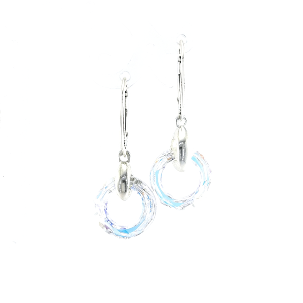 Sidabriniai auskarai su Swarovski kristalais - Image 3