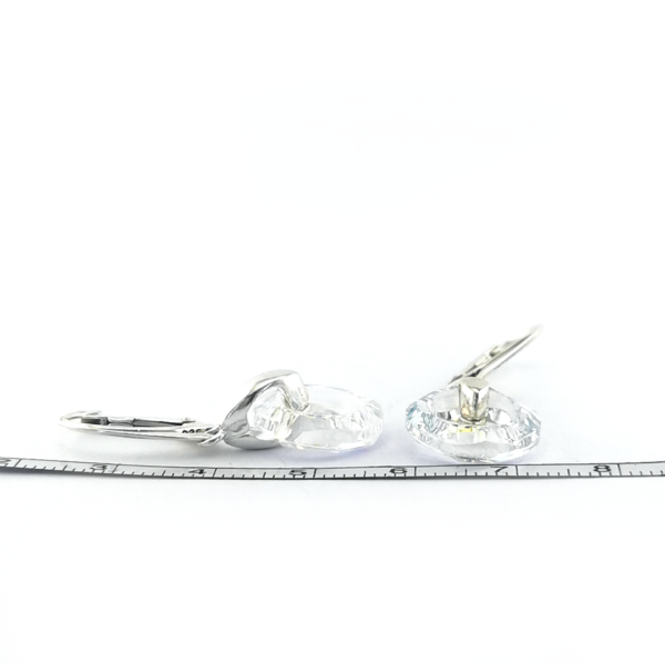Sidabriniai auskarai su Swarovski kristalais - Image 5