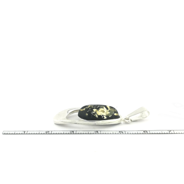 Sidabrinis pakabukas su gintaru - Image 4
