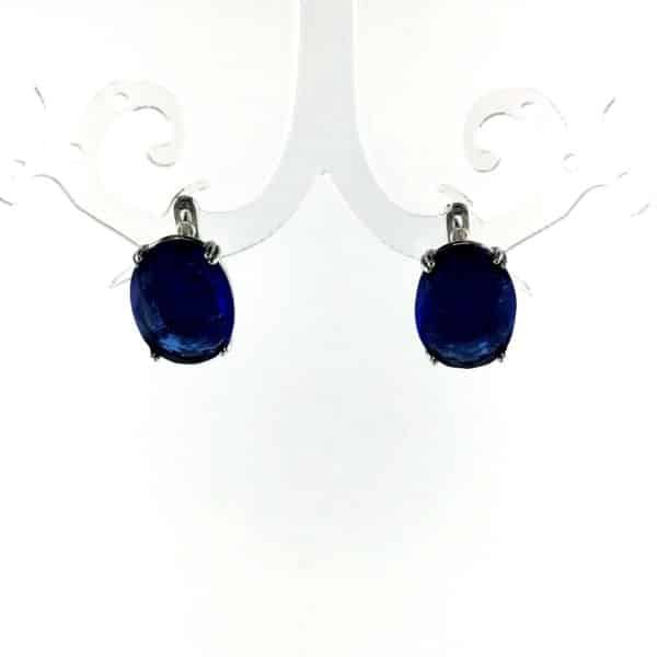 Sidabriniai auskarai su Swarovski kristalu - Image 6
