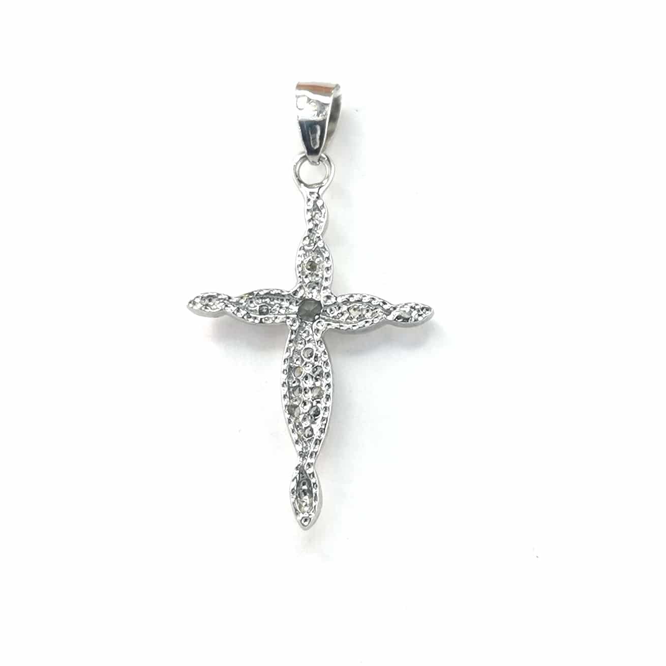 Sidabrinis kryželis su cirkoniu 4 Sidabrinis kryželis su cirkoniu - Image 4