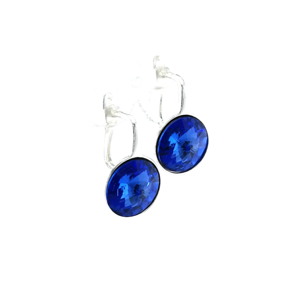 Sidabriniai auskarai su Swarovski kristalais