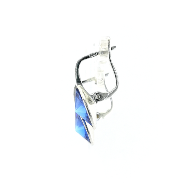 Sidabriniai auskarai su Swarovski kristalais - Image 3
