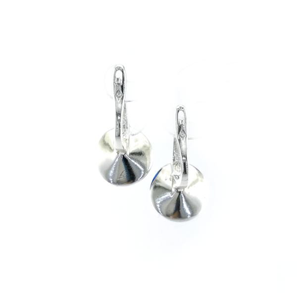 Sidabriniai auskarai su Swarovski kristalais - Image 4