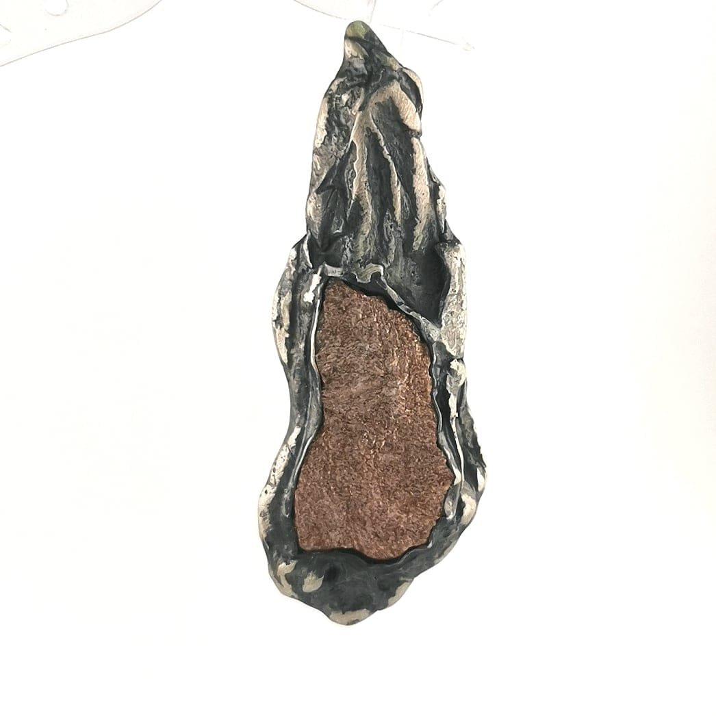 Sidabrinis pakabukas su saulės akmeniu 4 Sidabrinis pakabukas su saulės akmeniu - Image 8