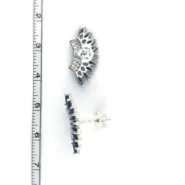 Sidabriniai auskarai su cirkoniu - Image 6