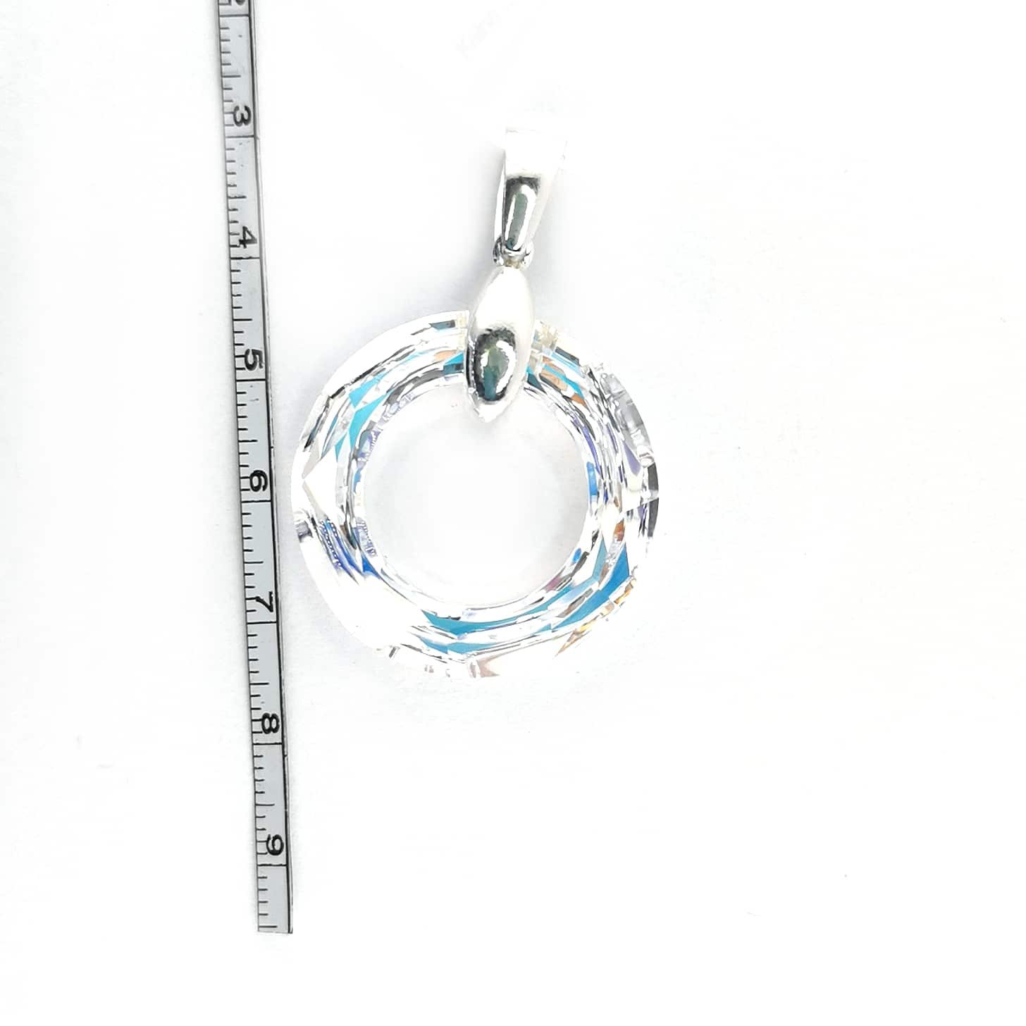 Sidabrinis pakabukas su Swarovski kristalu 5 Sidabrinis pakabukas su Swarovski kristalu - Image 5