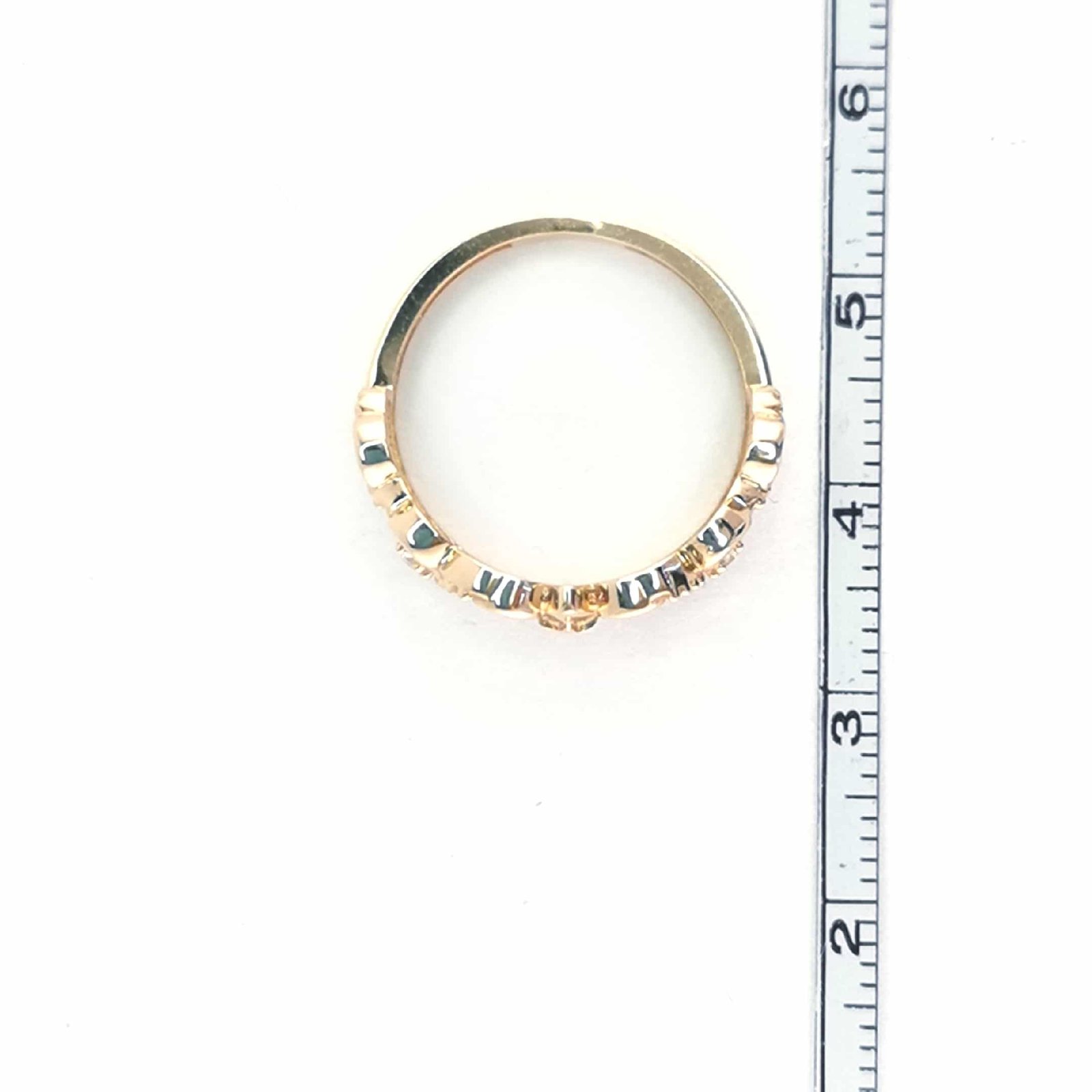 Auksinis žiedas su cirkoniu karūna 7 Auksinis žiedas su cirkoniu karūna - Image 7