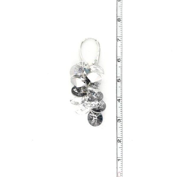 Sidabriniai auskarai su Swarovski kristalais - Image 6