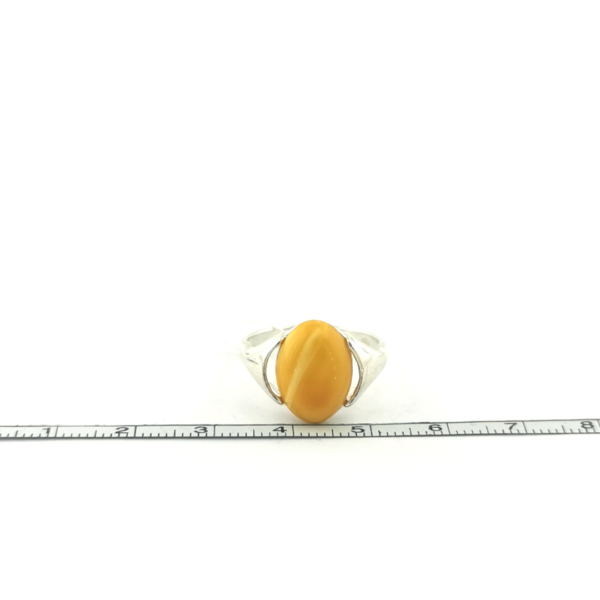 Sidabrinis žiedas su gintaru - Image 4