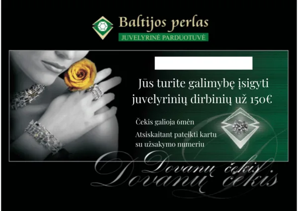 Dovanų kuponas 150€