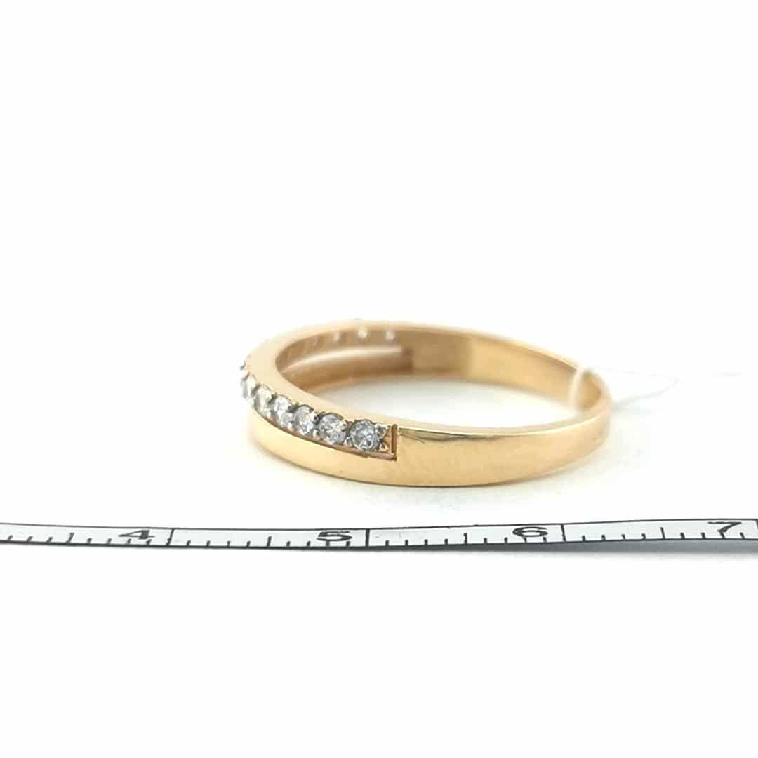 Auksinis žiedas su cirkoniu 6 Auksinis žiedas su cirkoniu - Image 6