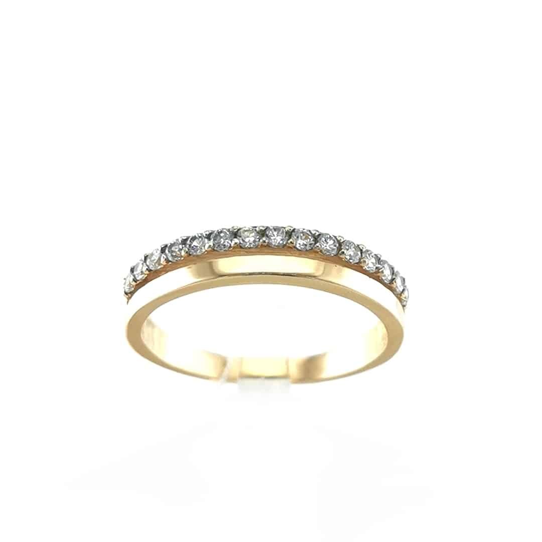 Auksinis žiedas su cirkoniu 3 Auksinis žiedas su cirkoniu - Image 3