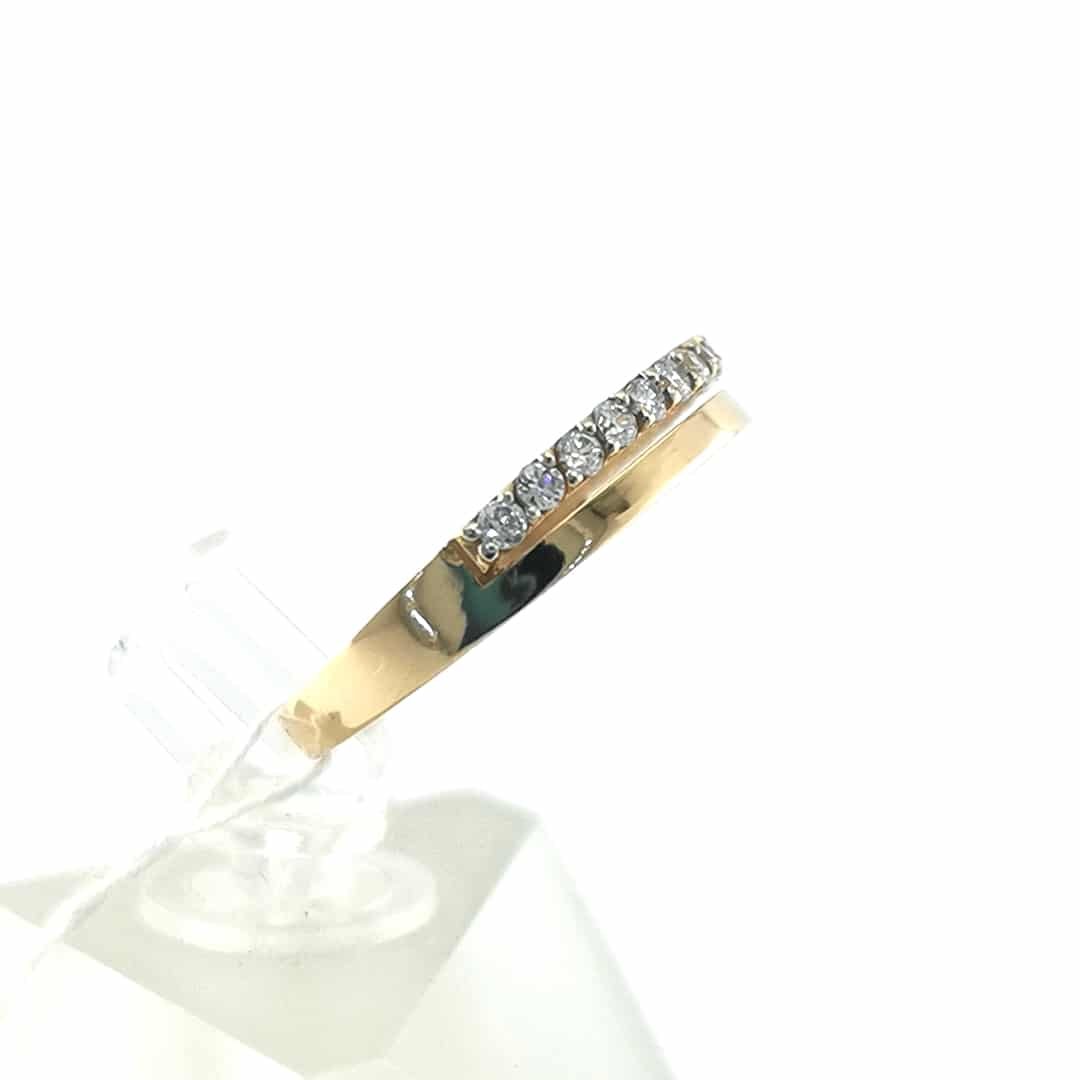 Auksinis žiedas su cirkoniu 4 Auksinis žiedas su cirkoniu - Image 4