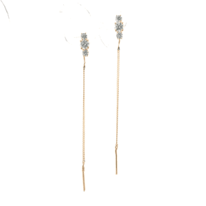 Auksiniai auskarai su cirkoniu