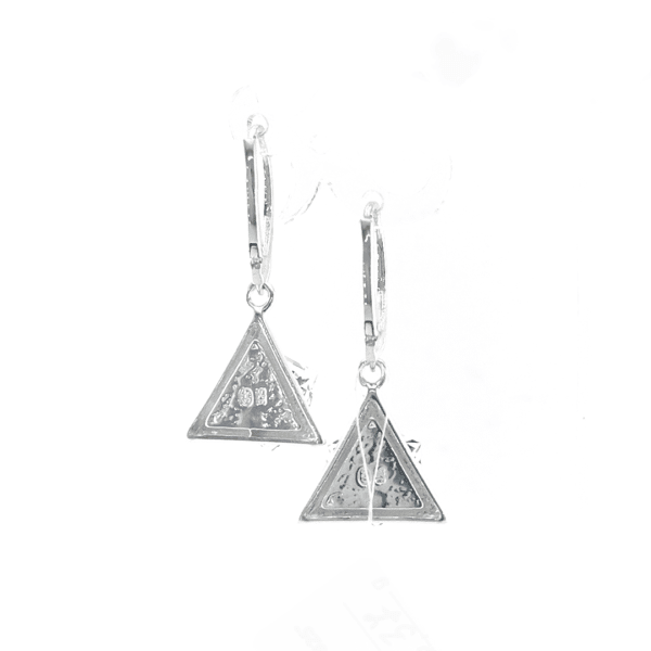 Sidabriniai auskarai su Swarovski kristalais - Image 4