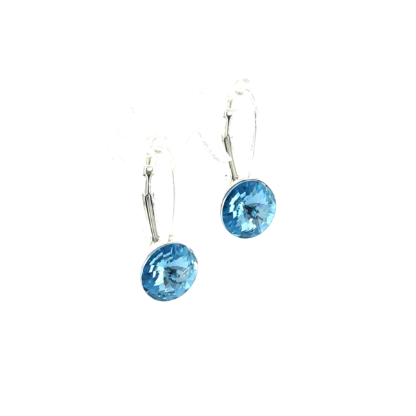Sidabriniai auskarai su Swarovski kristalu