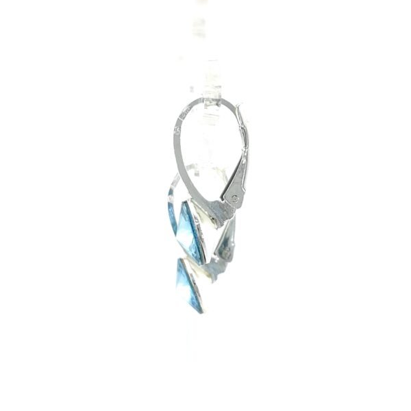 Sidabriniai auskarai su Swarovski kristalu - Image 3