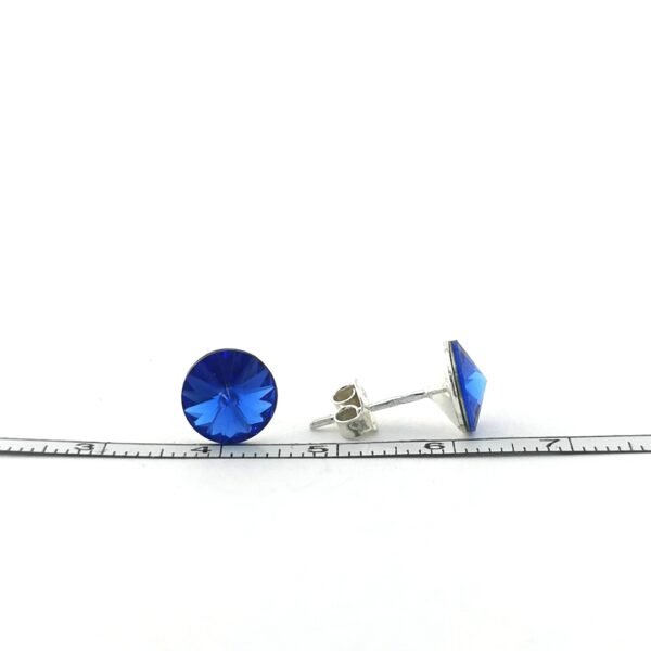 Sidabriniai auskarai su Swarovski kristalais - Image 4