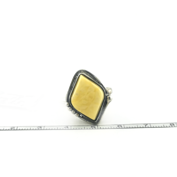 Sidabrinis žiedas su gintaru - Image 4