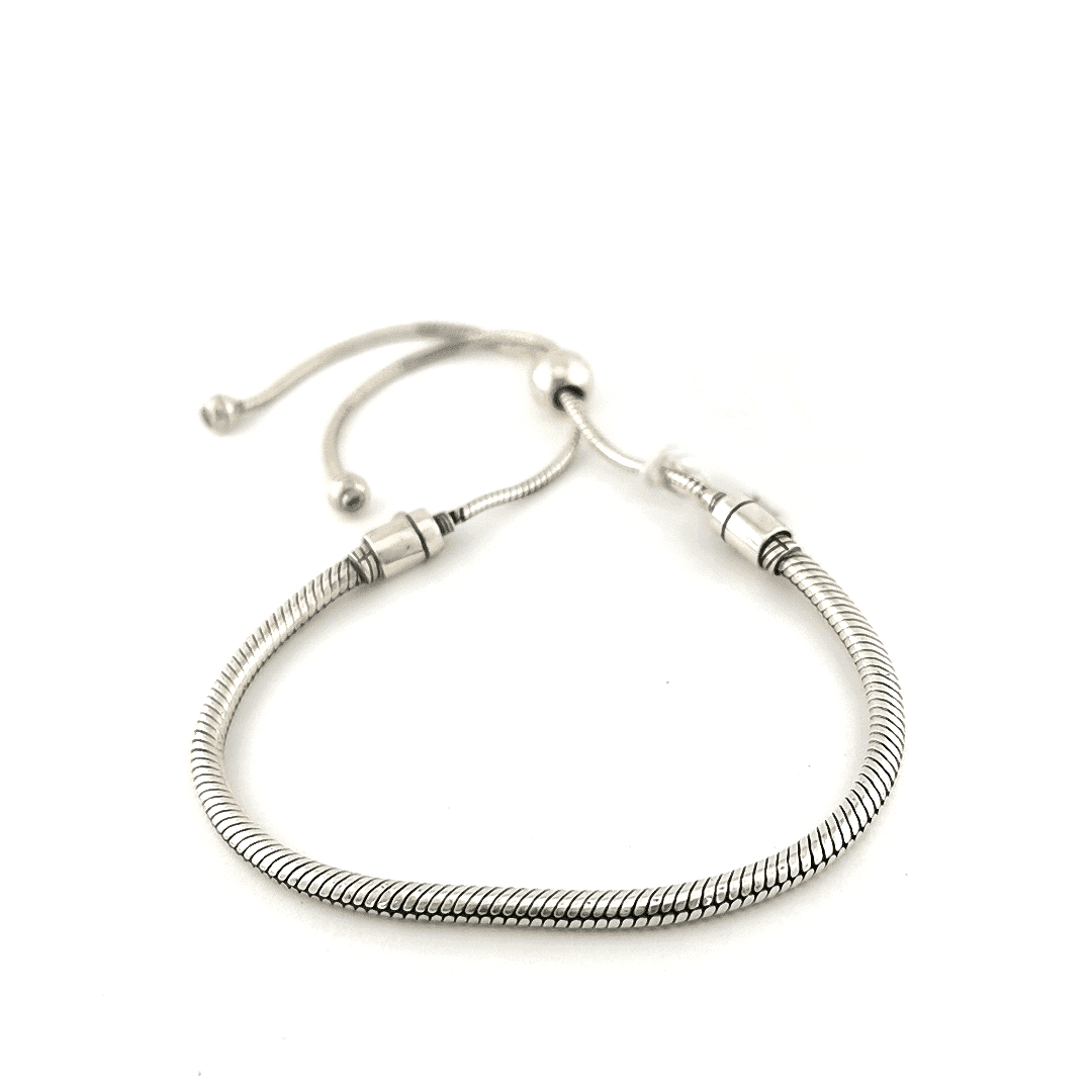 Sidabrinė reguliuojamo ilgio apyrankė 3 Sidabrinė reguliuojamo ilgio apyrankė - Image 3