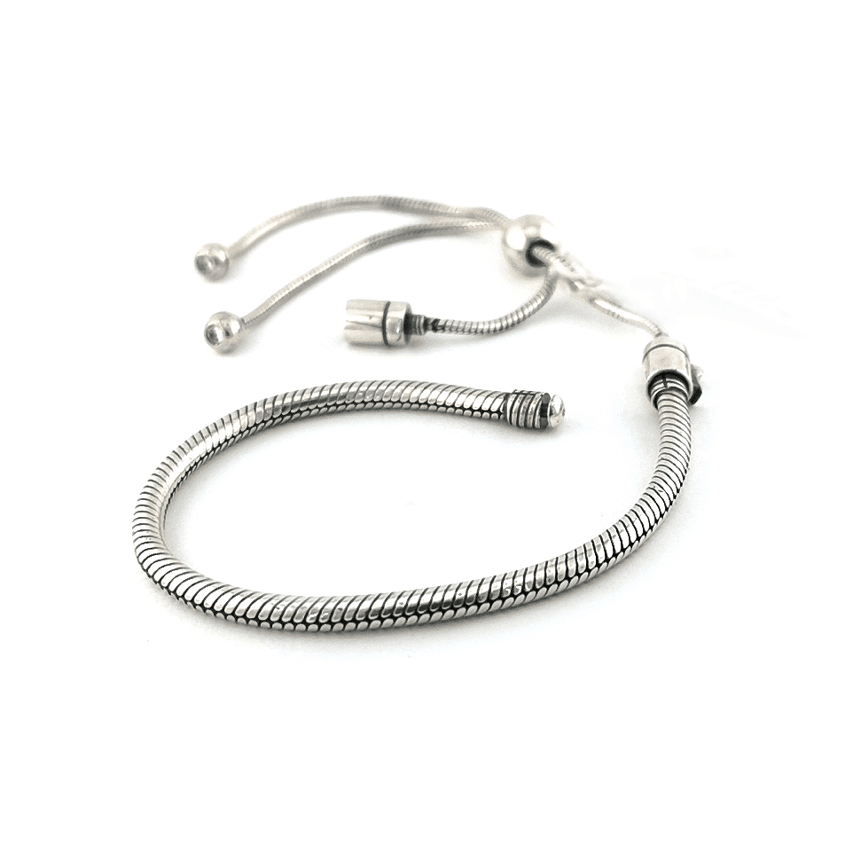 Sidabrinė reguliuojamo ilgio apyrankė 2 Sidabrinė reguliuojamo ilgio apyrankė - Image 2