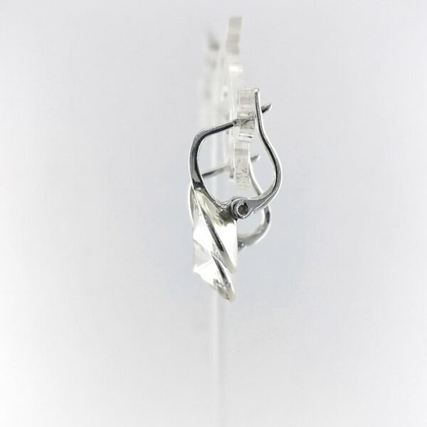 Sidabriniai auskarai su Swarovski kristalais - Image 4