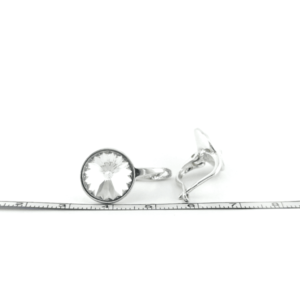 Sidabriniai auskarai su Swarovski kristalais - Image 5