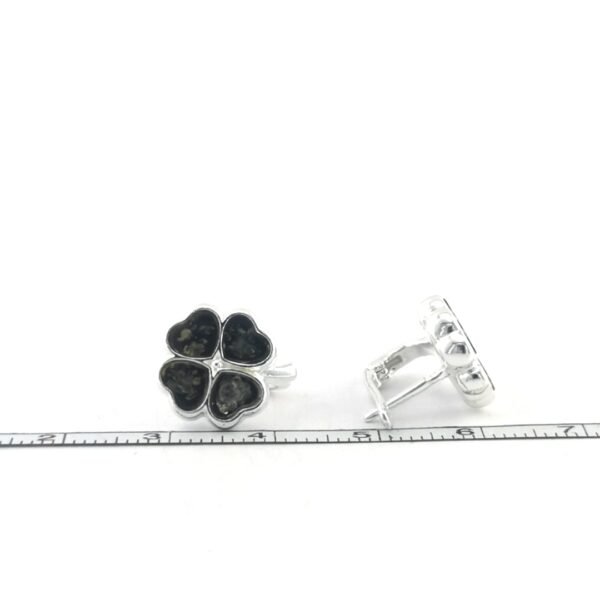 Sidabriniai auskarai su gintaru - Image 4