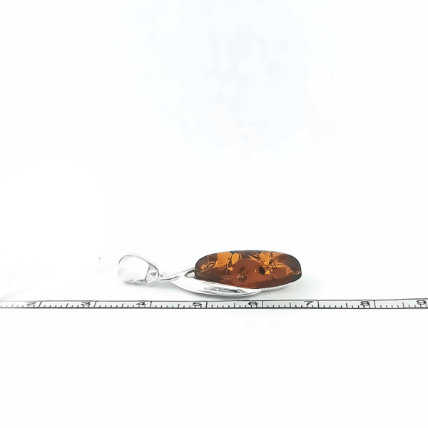 Sidabrinis pakabukas su gintaru - Image 4