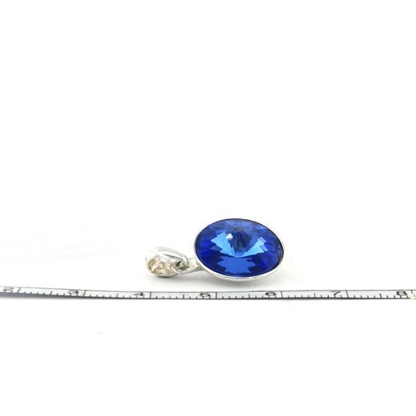 Sidabrinis pakabukas su Swarovski kristalu - Image 4