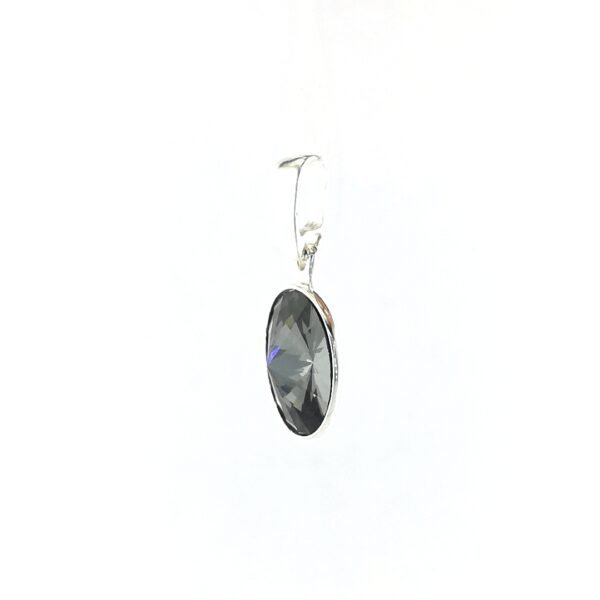 Sidabrinis pakabukas su Swarovski kristalu - Image 3