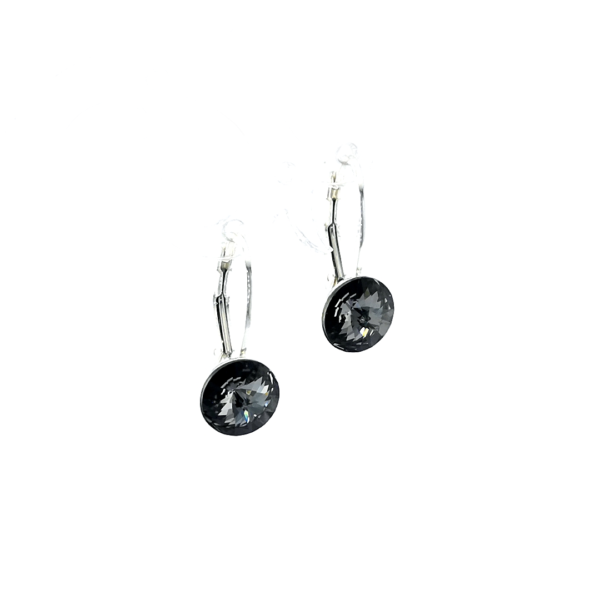Sidabriniai auskarai su Swarovski kristalu