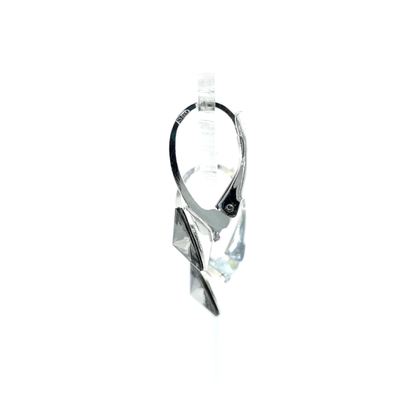 Sidabriniai auskarai su Swarovski kristalu - Image 3