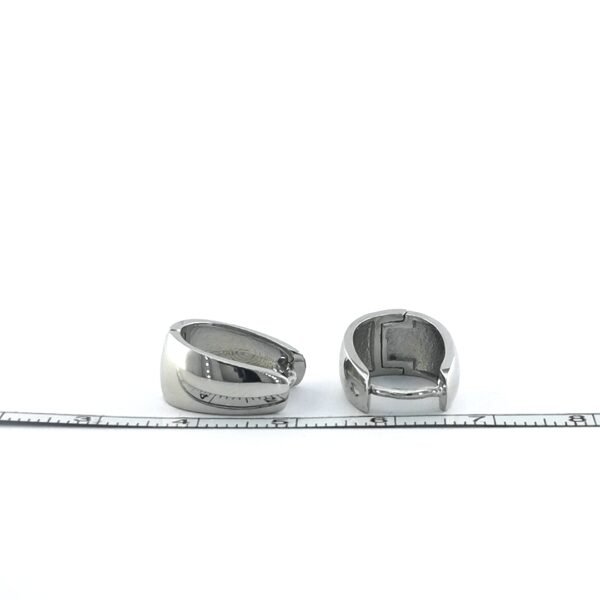 Minimalistiniai sidabriniai auskarai - Image 5