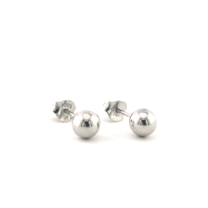 Sidabriniai auskarai burbuliukai