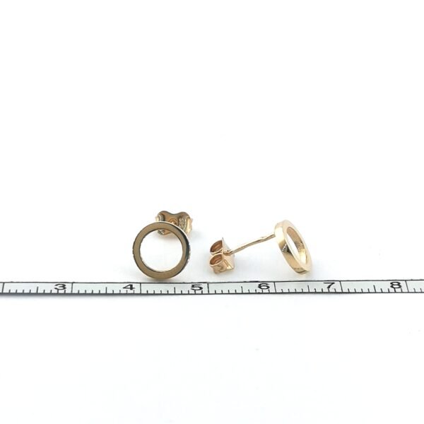 Minimalistiniai auksiniai auskarai - Image 5
