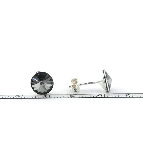 Sidabriniai auskarai su Swarovski kristalu - Image 4