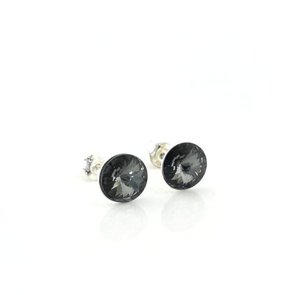 Sidabriniai auskarai su Swarovski kristalu - Image 3