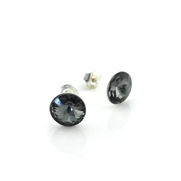Sidabriniai auskarai su Swarovski kristalu - Image 2