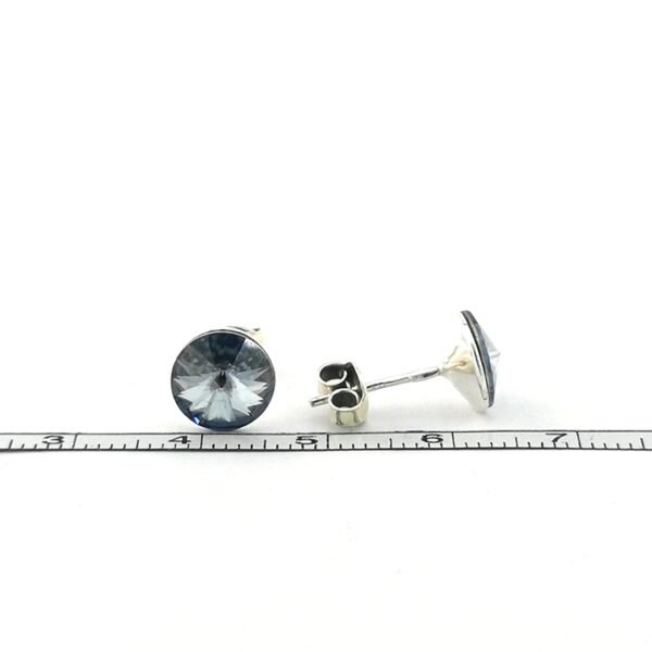 Sidabriniai auskarai su Swarovski kristalu - Image 4