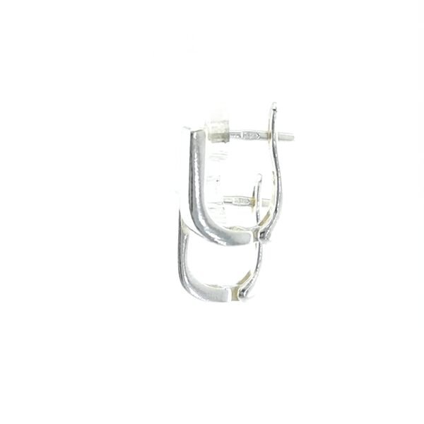 Minimalistiniai sidabriniai auskarai - Image 3