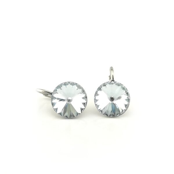 Sidabriniai auskarai su Swarovski kristalais - Image 2