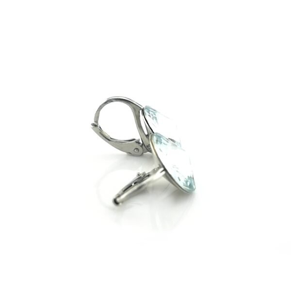 Sidabriniai auskarai su Swarovski kristalais - Image 3