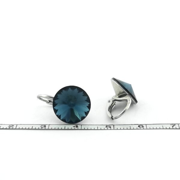 Sidabriniai auskarai su Swarovski kristalais - Image 4